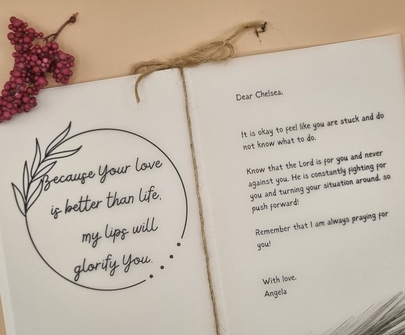 Message on Bible Card